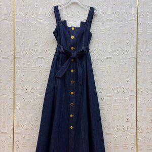 Schiaparelli denim vest dress